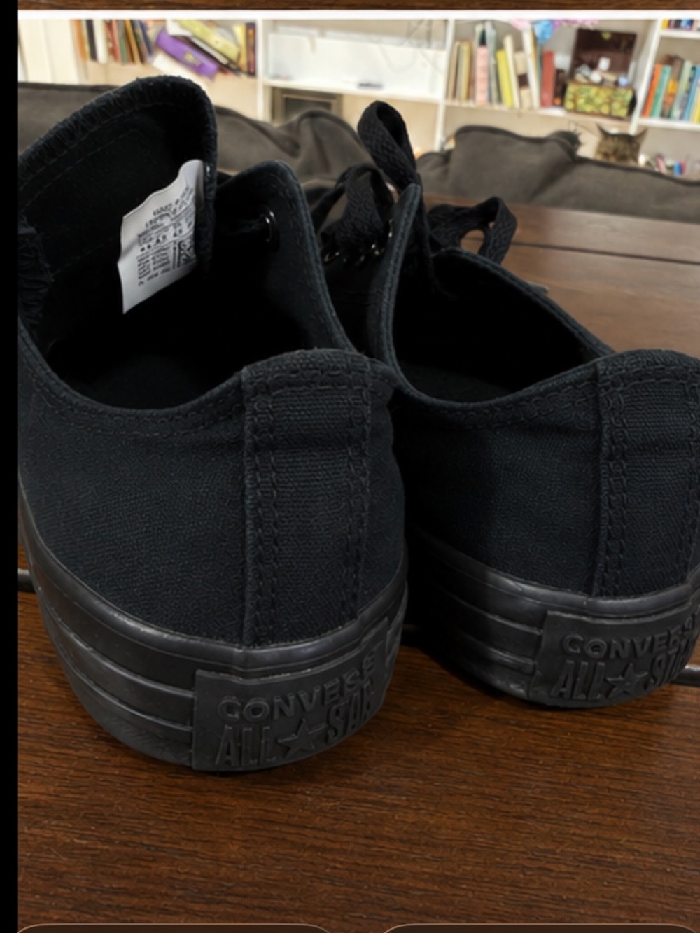 Converse black 6.5 woman’s - Picture 3 of 4
